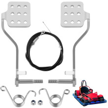 Kit pedale acceleratore e freno per go-kart con cavo e molle da 71" – Compatibile con Road Rocket, Azusa, Carter, Radio Flyer e go-kart vintage.