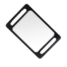 Large Barber Hand Mirror with Double Handles,Professional Handheld Mirror