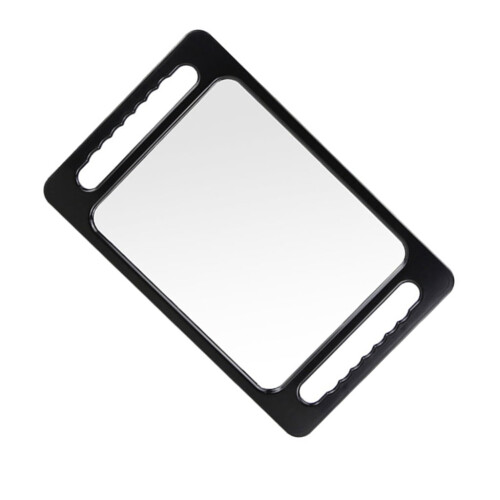 Large Barber Hand Mirror with Double Handles,Professional Handheld Mirror