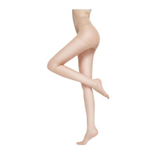 Xinwanna Women's Ultra-Thin Mesh Pantyhose, High Waist Seamless, Anti-Slip, Skin Tone, One Size — Compatible with Mini Skirts