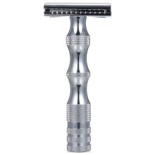 Aparat de ras manual de siguranță premium pentru bărbați – Compatibil cu lamele standard cu muchie dublă