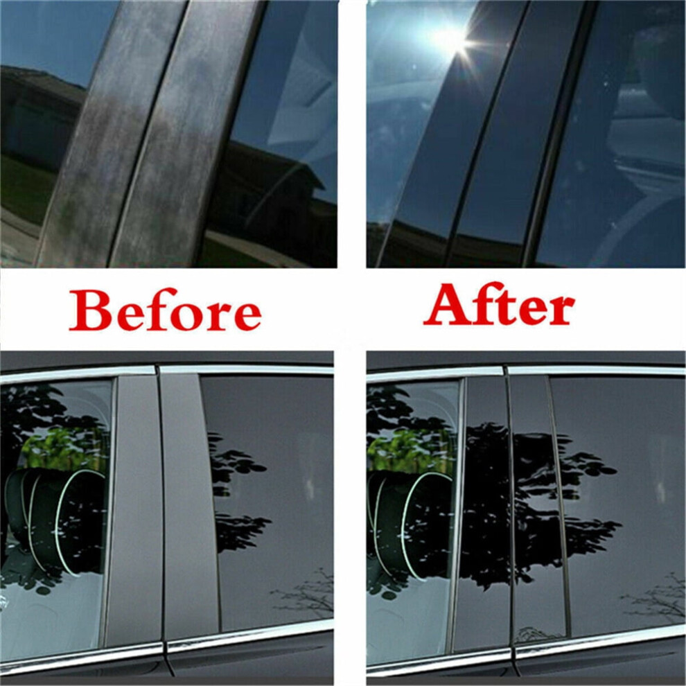 6Pcs Piano Door Pillar Post Trims Cover Kit For Dodge Charger 2011-2021 Black 9448483332651