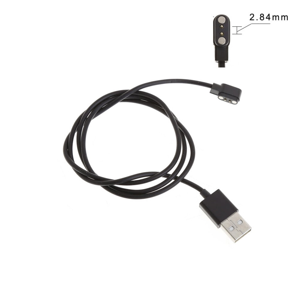 Magnetic Charge Charging Cable For Smart Watch With Magnetics Plug 2.84Mm Black 9448483332590