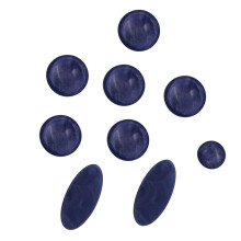 pièces universelles polies pour saxophone, boutons de clés de saxophone, incrustations en bois bleu