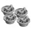4 x Dishwasher Lower Basket Rail Wheels 1