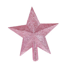 Star for Christmas Tree Top Pendant Festival Gifts for Holiday Indoor Window Pink