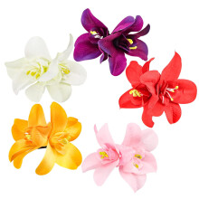 Flower Hairpin, Artificial Tropical Flower Hair Clip for Seaside Holiday, Bridal Hair Accessories