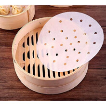 100pcs Air Fryer Liners, 10 inches Bamboo Steamer Liners, Premium Perforated Parchment