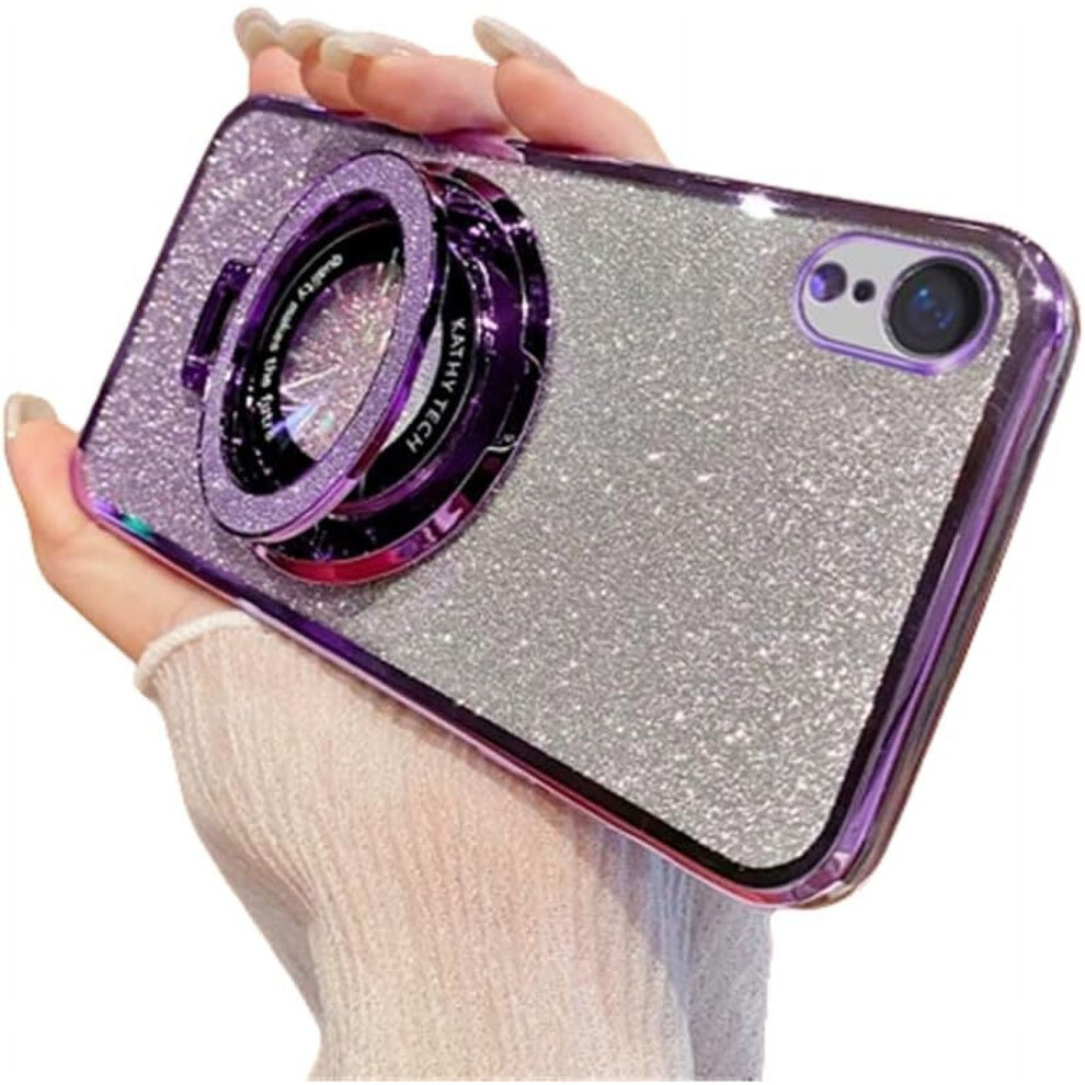 Magnetic Sparkle Case For Iphone Xr Â Slim Glitter, Shockproof, Magsafe-Compatible, Purple 9479868435544