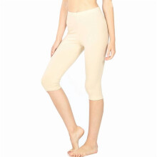 Women's Essential Basic Cotton Spandex Stretch Below Knee Length Capri Leggings