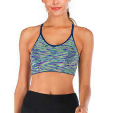 DODOING Dam Sömlös Sport-BH för Träning Yoga Fitness Stretch Träningslinne Sömlöst Vest Sport-BH