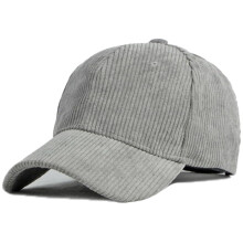 Cappellino da baseball unisex in velluto a coste, stile vintage, tinta unita, regolabile, modello trucker, ideale per viaggi all'aperto.