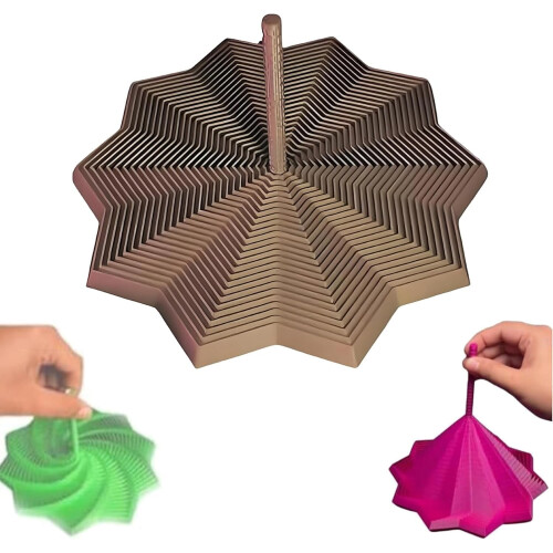 Sensorinen Fidget Star kahvalla3D-tulostettu