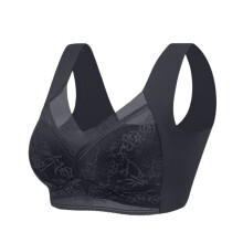 Curvy Workout Bralette, Designed to Enhance & Support, Perfect for Plus Size Women Who Want Style & Function Black 46