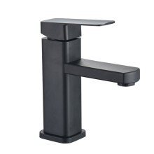 304 Stainless Steel Black Single Cold Sink Faucet Bathroom Counter Basin Faucet