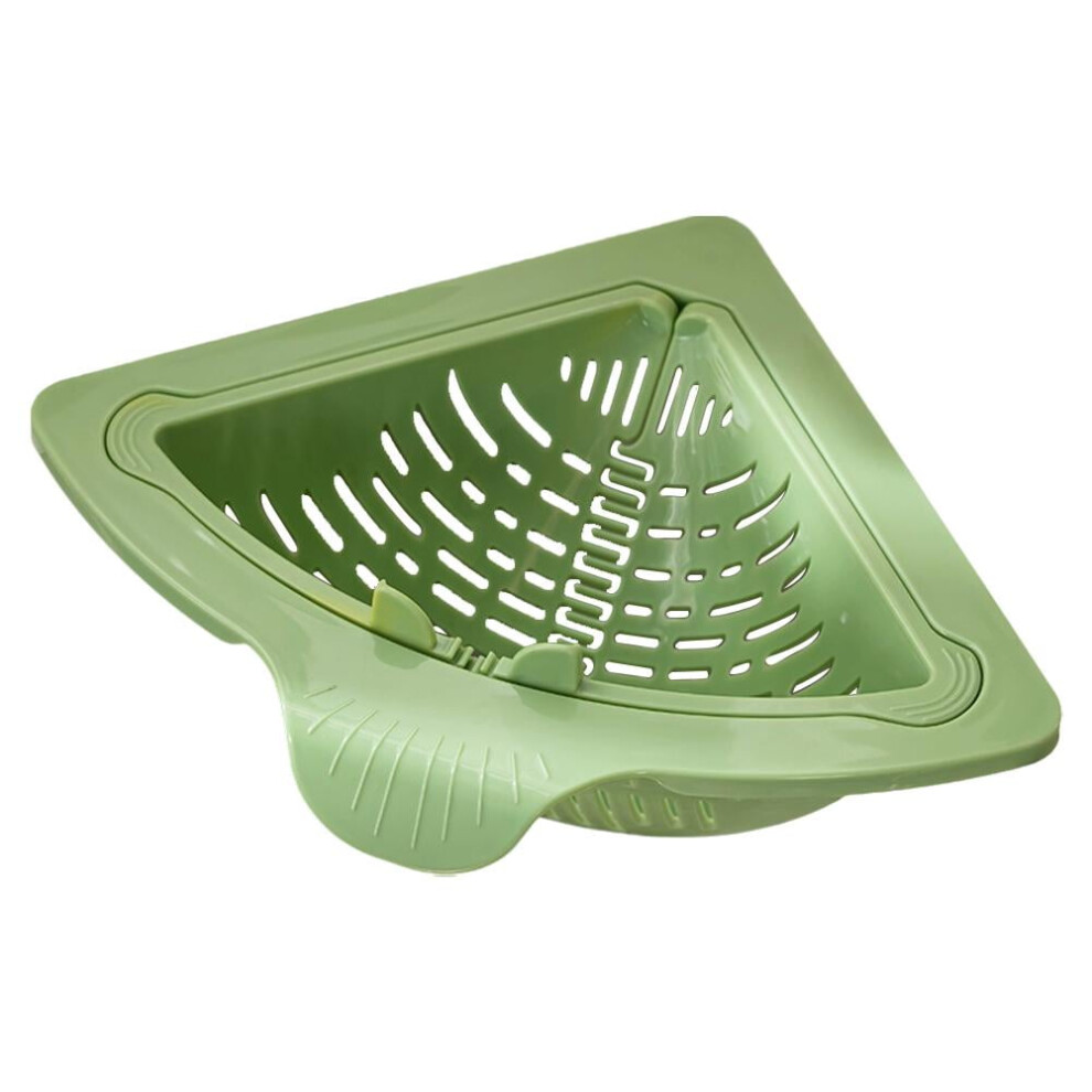 1 Pcs Magnetic Triangular Sink Strainer & Drainage Filter Basket, Punch-Free, Twist-Open Bottom Kitchen Organizer For Washing Fruits & Vegetables 9479868469242