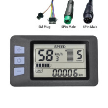 P3H LCD-skjermmåler dashbord 24V 36V 48V 60V elektrisk sykkelpanel for sparkesykkel (SM)