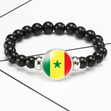 Acrecean Beaded Bracelet, Acrylic, Africa Countries