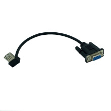 USB2.0A női - RS232 női kábeladapter átalakítók dugókhoz, javítja az eszközcsatlakozást
