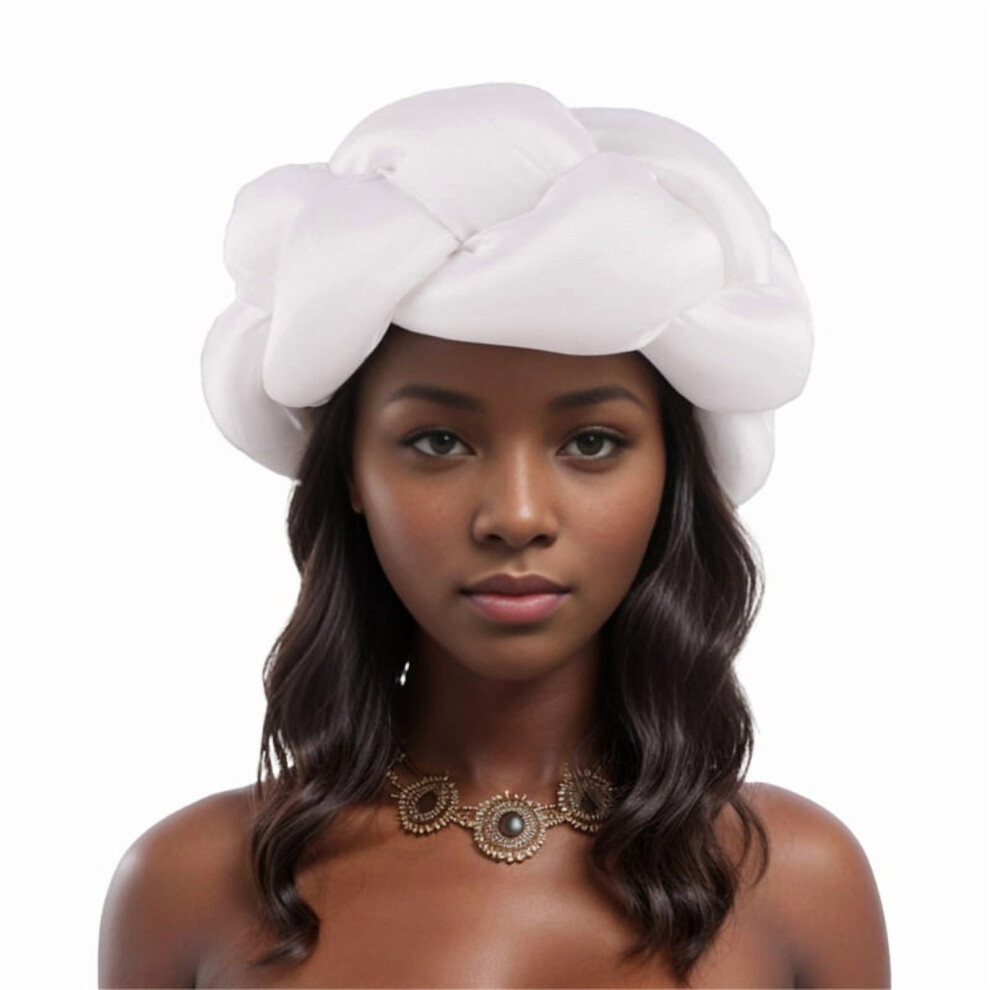 African Braided Hairband Big Headband Nigeria Turban Caps Adjustable Headwear for Wedding Party Hairstyling Bands