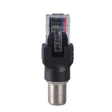 Ftype to RJ45 Converters Adapter Ftype Female to RJ45 Male Ethernet Coaxial Coupler Coax Adapters for Line Tester
