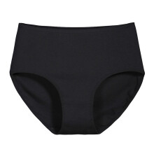 Mavekontrolundertøj, højtaljede trusser med fuld dækning til plus size kvinder, glattende shapewear for daglig komfort og selvtillid. Sort S