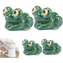 Ceramic Frog Toilet Bolt Covers, Unique Toilet Bolt Covers, Frog Toilet Bolts Covers for Bathroom Decor Gift