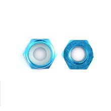 4 buc piulițe colorate din aliaj de aluminiu M2M3M4M5 nailon inserție piuliță de blocare autoblocantă hexagonală piulițe hexagonale blocare