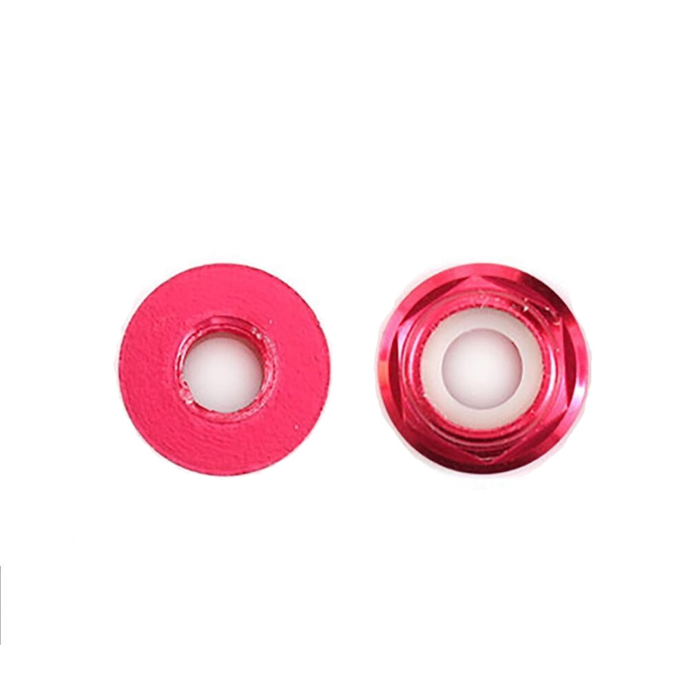 4Pcs Colourful Aluminum Alloy Hex Flange Lock Nuts M2 M3 M4 M5 M6 Multicolor Hexagon Nylon Insert Rivet Nut Self-Locking Nut 9479868603851