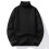 Men's Knit Turtleneck Sweater Ribbed Long Sleeve Basic Solid Pullover Sweater Casual Winter Thermal Sweater Tops 1