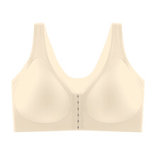 Plus Size Front Clasp Push-Up Bra, Smooth Seamless Cup for Cleavage & Comfort, Under T-Shirts & Special Occasions Complexion 48
