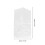 60Pcs Plastic Garment Covers White Dustproof Coat Storage Bags 2