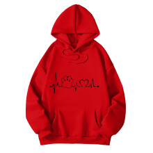 Dam Casual Hoodies Överdimensionerade Lös passform Mode Tryckta Rund Hals Långärmade Tröjor För Vardagsbruk Dam Trendig Grafisk Tröja
