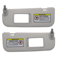 Passenger Side And Driver Side Sun Visor For Hyundai Elantra 2011 2012 2013 2014 2015 With Vanity Mirror Replacement OEM 852103X000TX-grey
