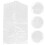 60Pcs Plastic Garment Covers White Dustproof Coat Storage Bags 4
