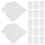 60Pcs Plastic Garment Covers White Dustproof Coat Storage Bags 5
