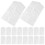 60Pcs Plastic Garment Covers White Dustproof Coat Storage Bags 6