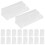 60Pcs Plastic Garment Covers White Dustproof Coat Storage Bags 8