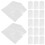 60Pcs Plastic Garment Covers White Dustproof Coat Storage Bags 10