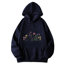 Damtröjor med överdimensionerade casual-tröjor, blommönster, rund halsringning, långärmade tröjor – plus size, kompatibel med vardagskläder