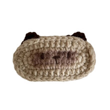 Pince à cheveux faite main au crochet avec un adorable motif de chien et de chat, pour enfants, adolescents et adultes. Douce et confortable.