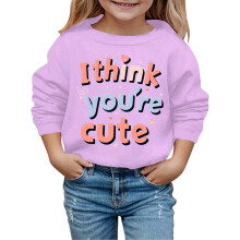 Sudaderas con capucha infantiles estampadas, modernas e interesantes, para otoño e invierno, ideales para el Día de San Valentín.