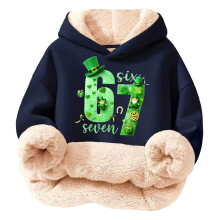 Kids Multicolor Graphic Hoodie Sweatshirt Soft Fleece