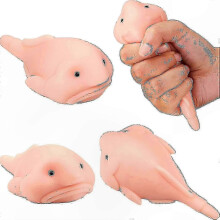 (Pink) 3-pack Squishy Blobfish Toys, Cute Animal Fidget Stress Relievers For Kids Adults, Fun Anxiety Relief Gifts