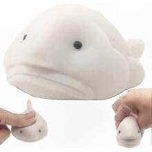 (White) 3-pack Squishy Blobfish Toys, Cute Animal Fidget Stress Relievers For Kids Adults, Fun Anxiety Relief Gifts