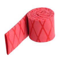 Gumový smršťovací obal na raketu, protiskluzový úchop rybářského prutu, červený, 1 m x 0,3 cm