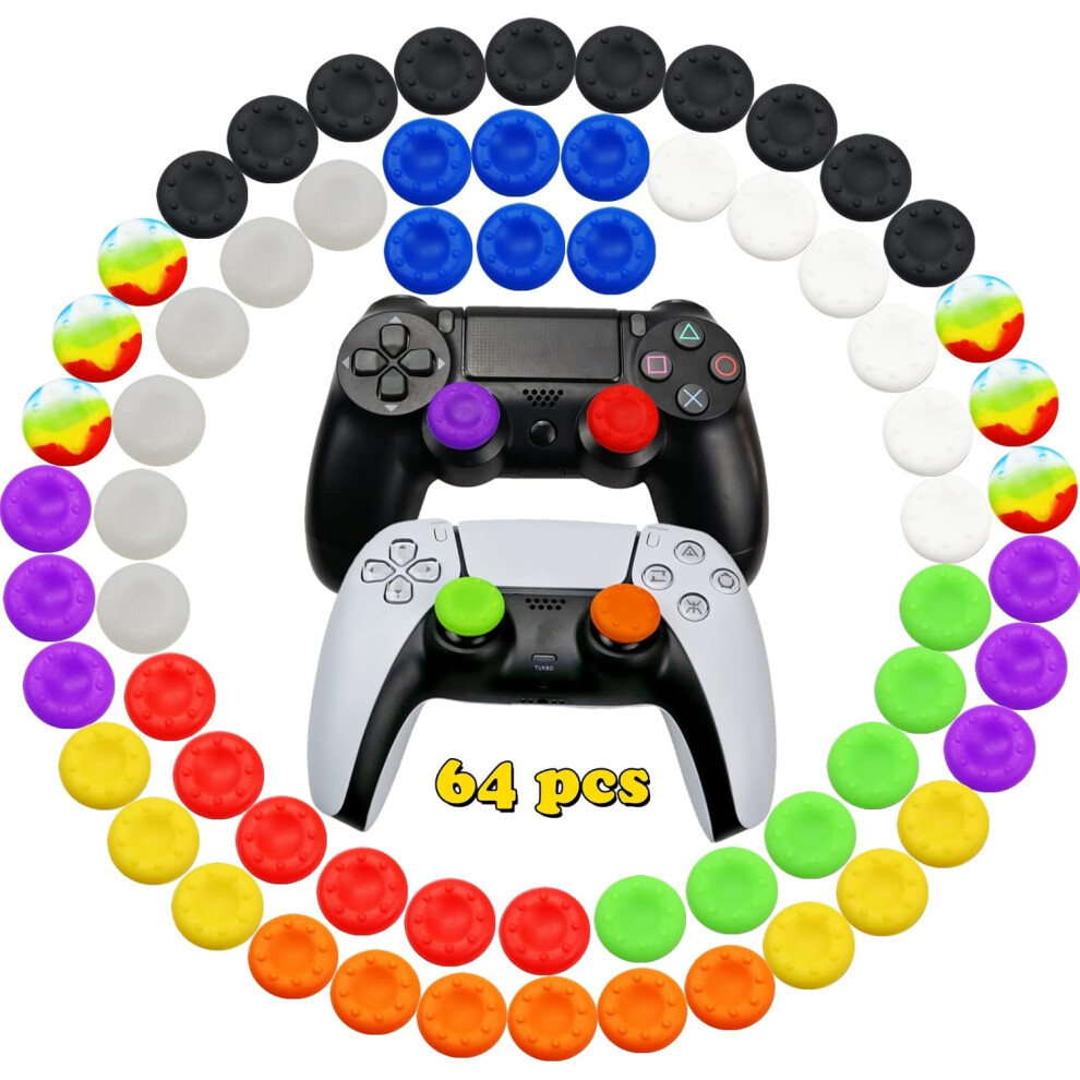 36Pcs Silicone Joystick Grips For Ps5, Ps4, Xbox 360 & Xbox One Controllers Â Compatible With Ps5, Ps4 9028731631493