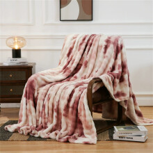 Cozy Bliss Faux Fur Throw Blanket for Couch,Fuzzy Soft Plush Thick Bubble Blanket for Sofa Bedroom Living Room,60 * 80 Inches