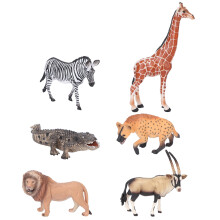 st djurleksaker set simulering livfull vild djungel zoo plastdjur figurer ornament