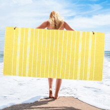 Beach Towel, Oversized Drying Sand-Free Towel, Quick-Dry and Absorbent Polyester, for Poolside Lounging and Coastal Trips, Adult Use